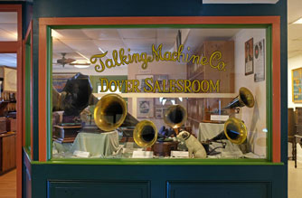 Photo of the recreated Victor Talking Machine Company Dover salesroom at the Johnson Victrola Museum