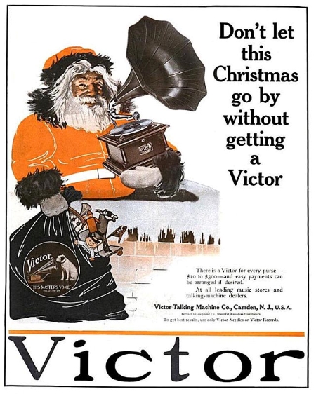 Holiday advertisement for the Victor Talking Machine Company