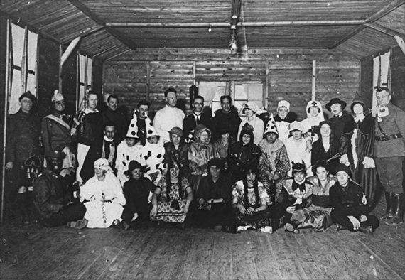 A masquerade party at hospital
