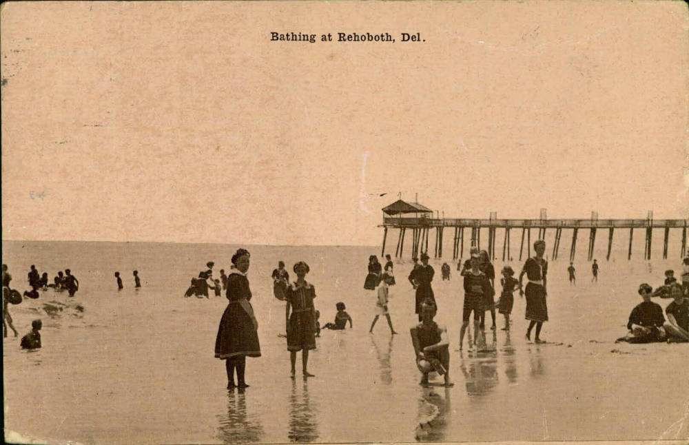 Photo of bathers at Rehoboth, Del. 