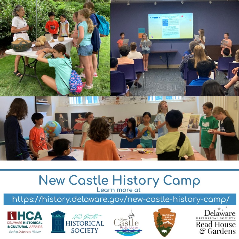 Photo of the New Castle History Camp 2023 poster