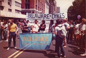 Delaware Dykes marching for gay rights
