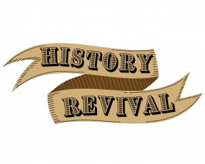A brown, ribbon-like logo represents the division's "History Revival" programming launched in summer 2023.