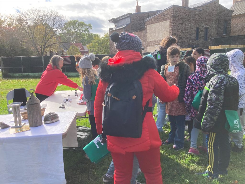 Local fourth-grade students get hands-on history learning during the bi-annual "Saving the Past, Shaping the Future" event, which was most recently held on The Green behind the New Castle Court House Museum.