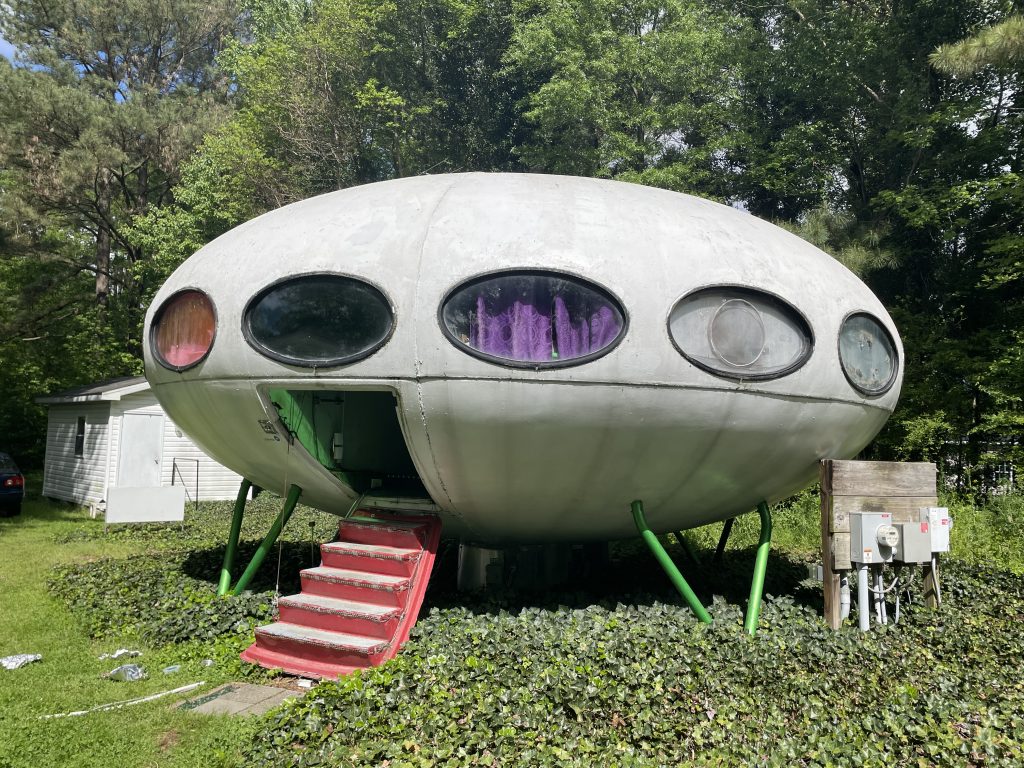 A Futuro House in Kent County.
