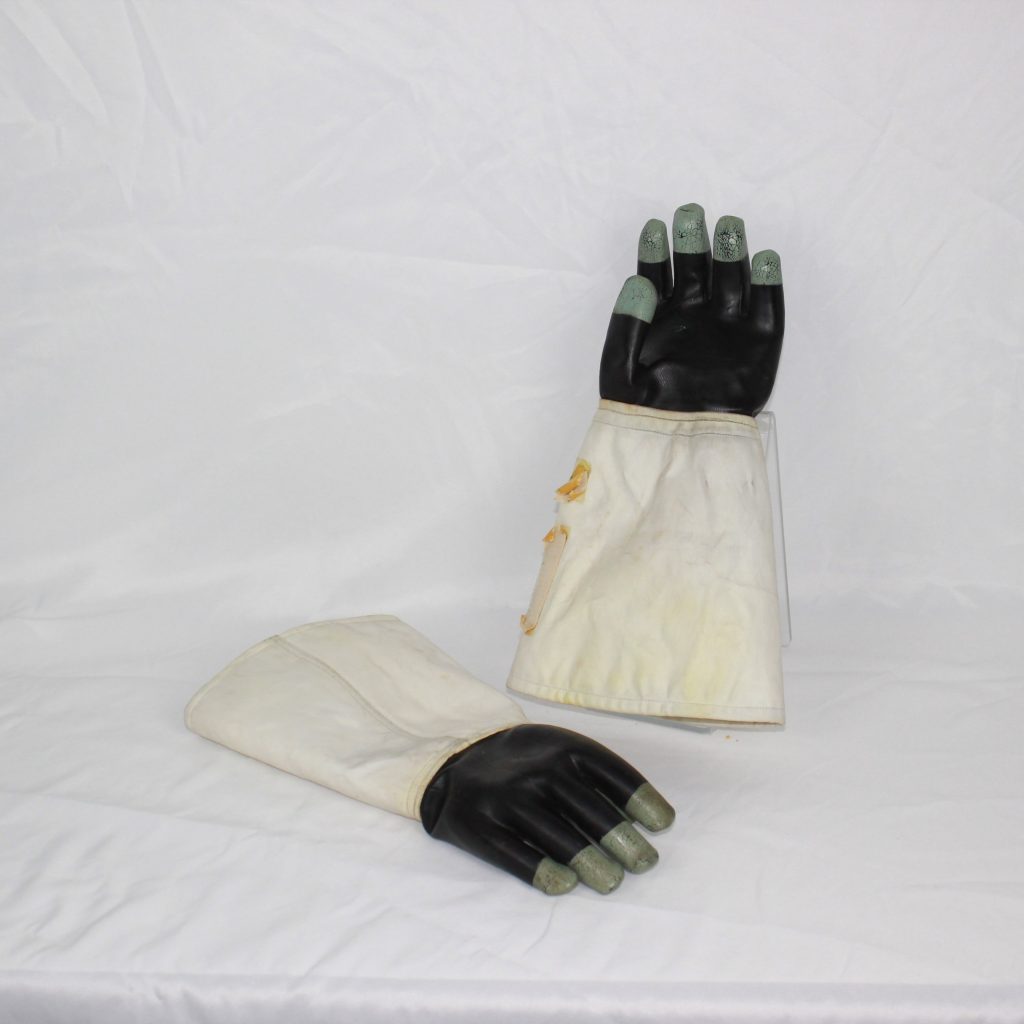 A preliminary prototype of space program equipment for gloves created in Dover.