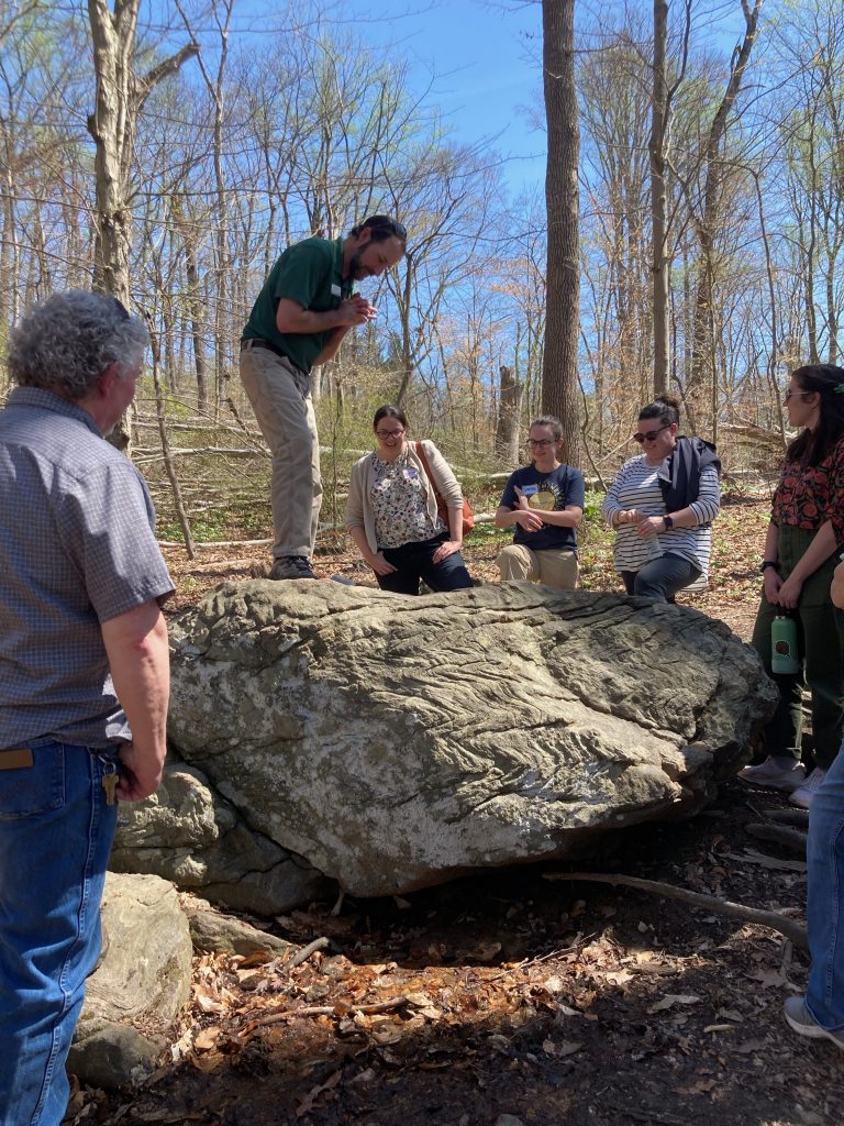 Staff visited the Delaware Nature Society's Coverdale Preserve during an all-day staff training in April 2024. Photo by Juliette Wurm.