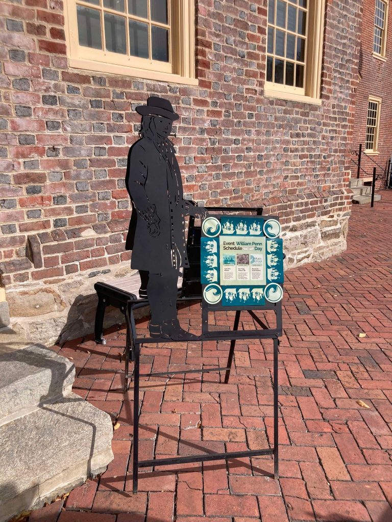 William Penn Day outside the New Castle Court House Museum