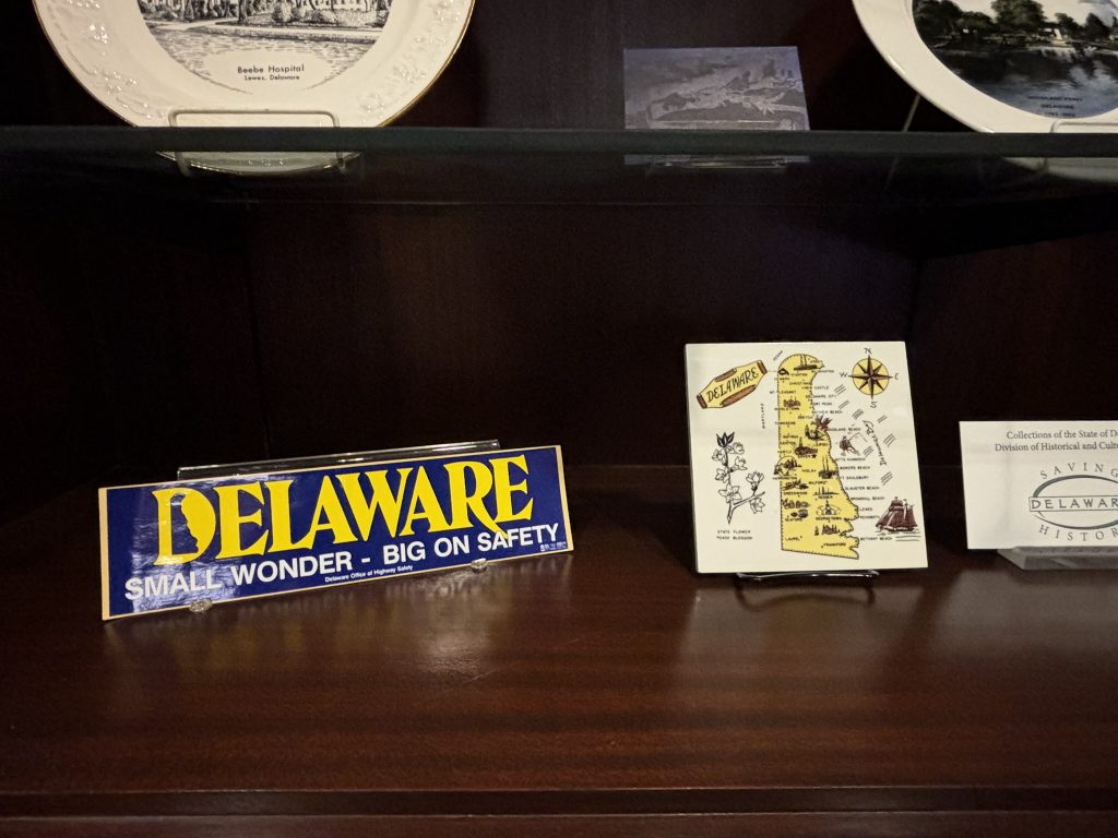 Historic Delaware artifacts on display in Gov. Matt Meyer's offices 2025