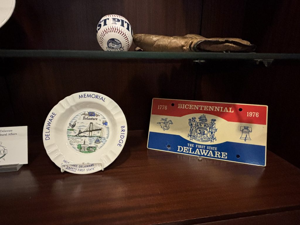 Historic Delaware artifacts on display in Gov. Matt Meyer's offices 2025