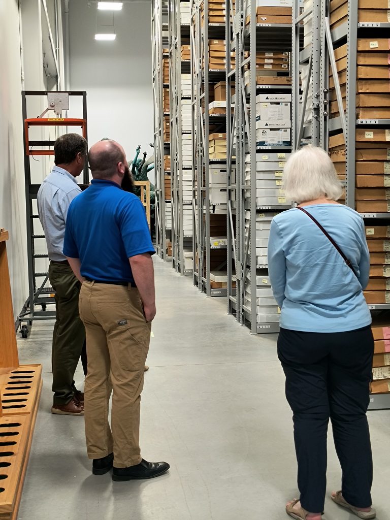 Professionals with the Delaware Museum Association visit the state Center for Material Culture