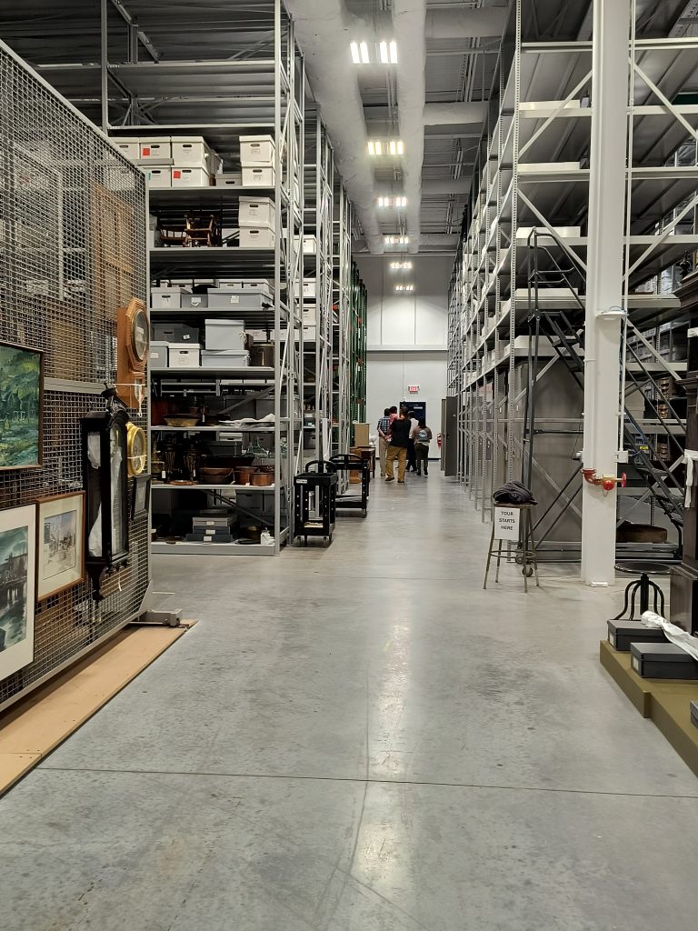 Professionals with the Delaware Museum Association visit the state Center for Material Culture