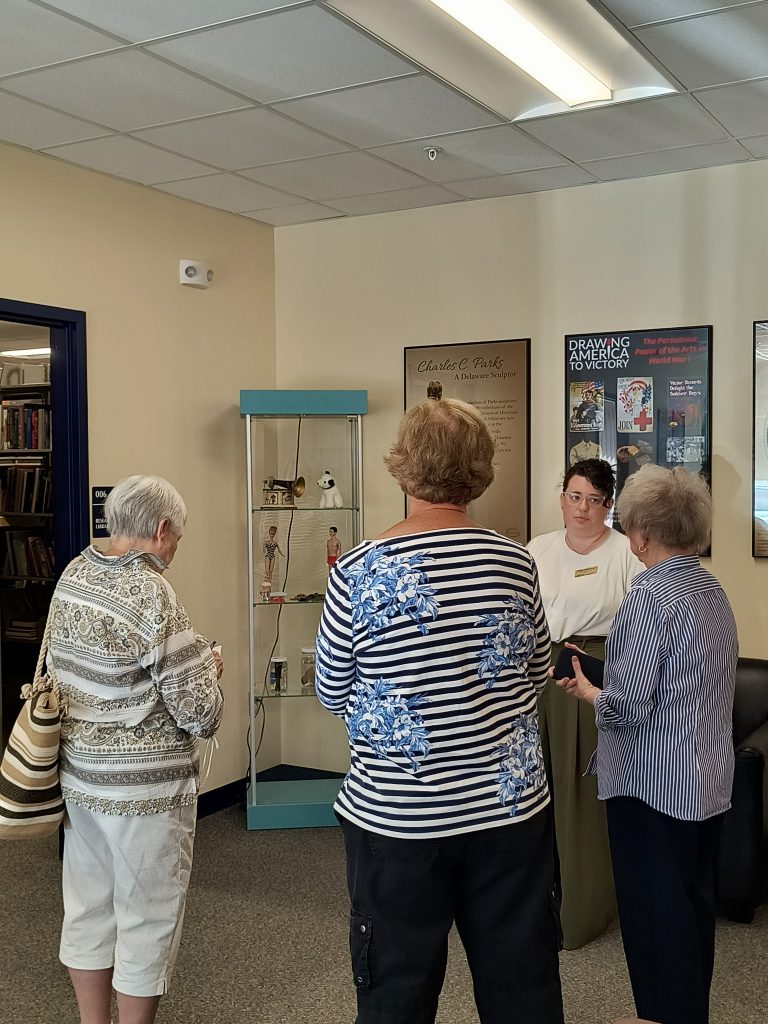 Professionals with the Delaware Museum Association visit the state Center for Material Culture