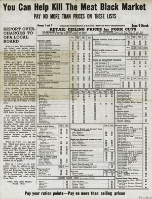 Meat Rationing article