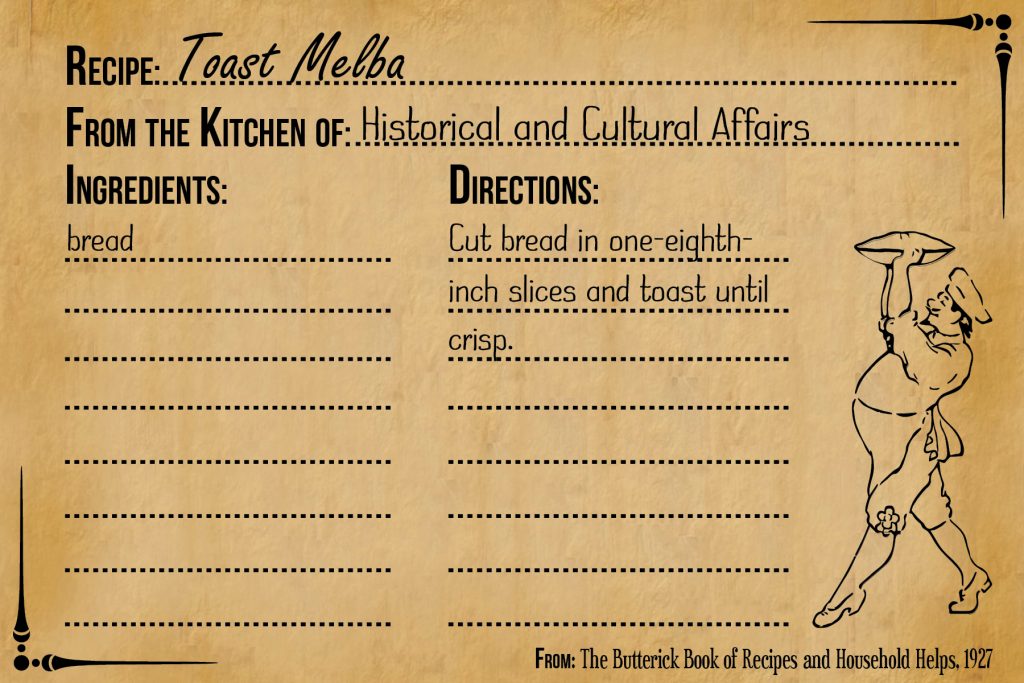 Photo of recipe for toast melba