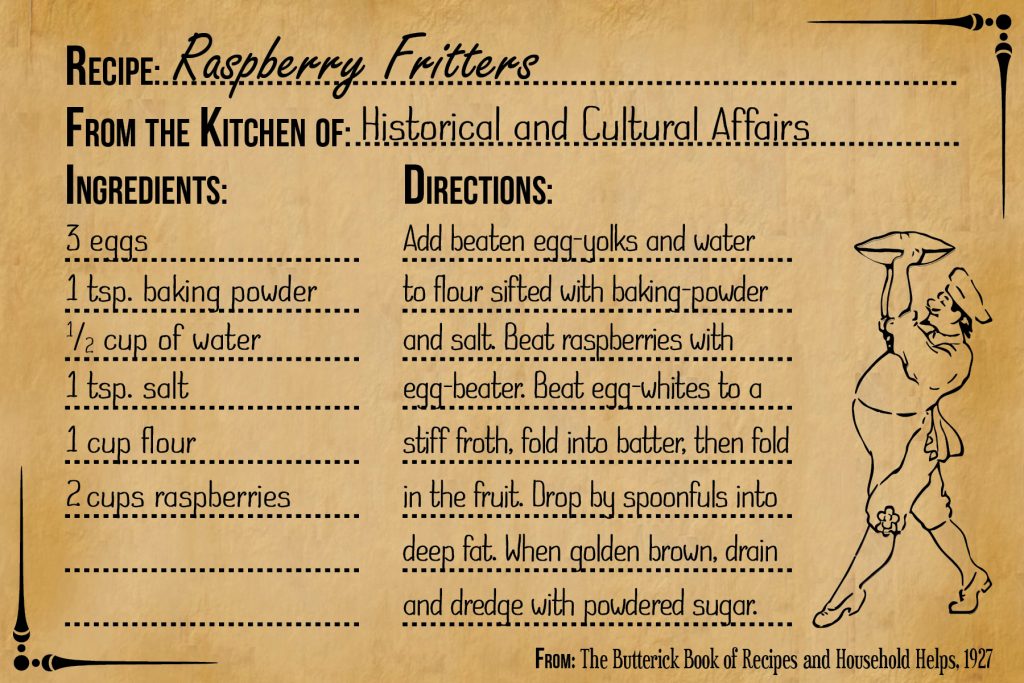 Photo of recipe for raspberry fritters
