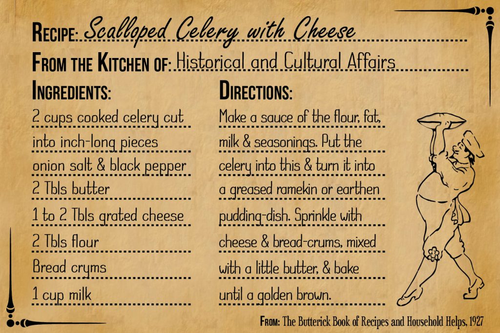 Photo of recipe for scalloped celery and cheese