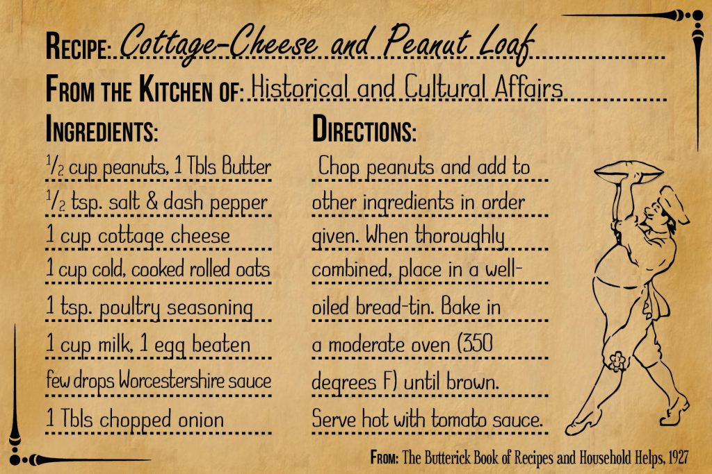 Photo of recipe for cottage cheese and peanut loaf