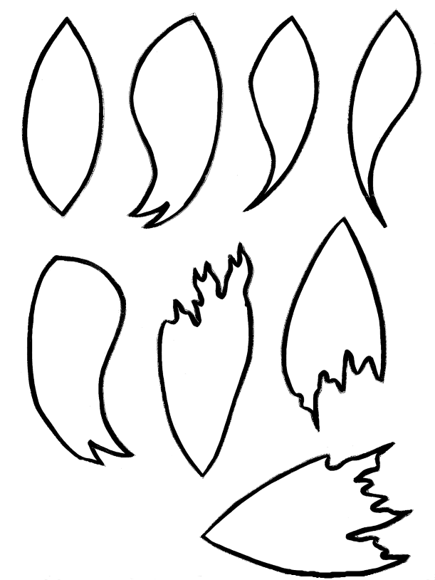 tulip stencil for artwork