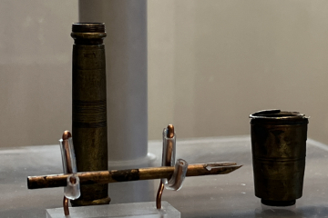 A metal fountain pen 