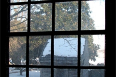 wintery View through a window